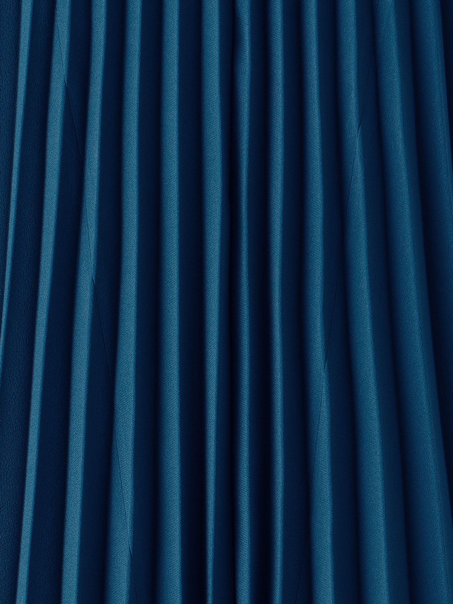 Designer A-Line Plissé Halter Midi Dress - navy