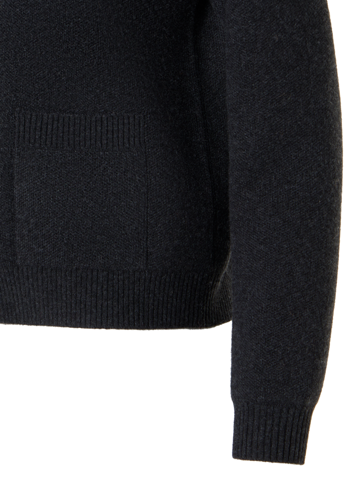 Designer Boxy Cashmere Piqué Cardigan - grey
