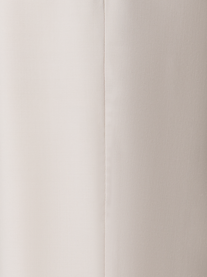 Designer Relaxed Straight Cool Wool Pants - neutral - pastel - beige