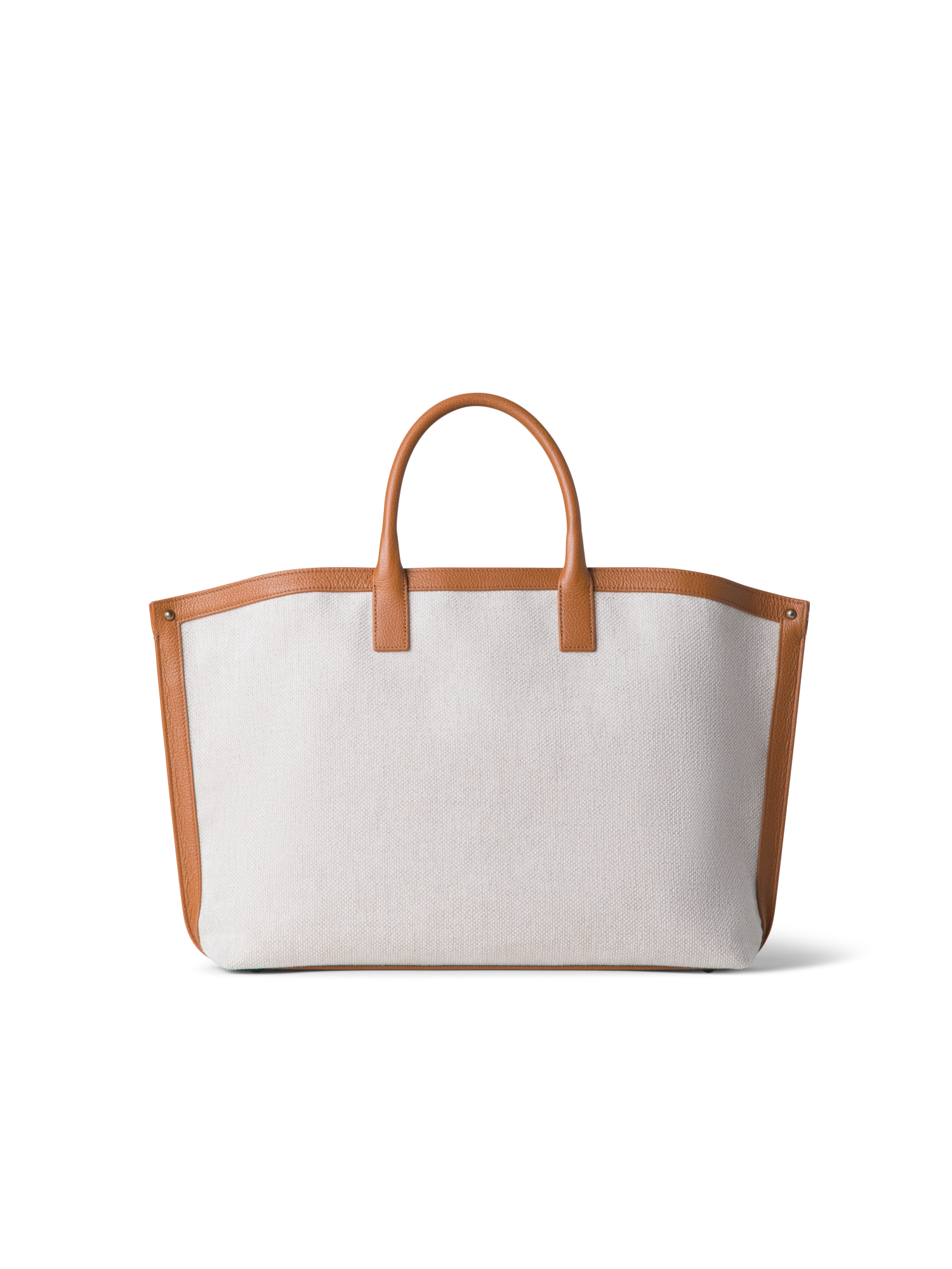 Designer Ai Medium Top Handle Tote - ecru - white - neutral - brown - multicolor
