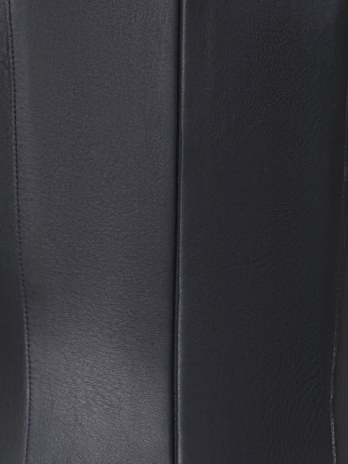 Designer Fit and Flare Leather Dress - black - neutral