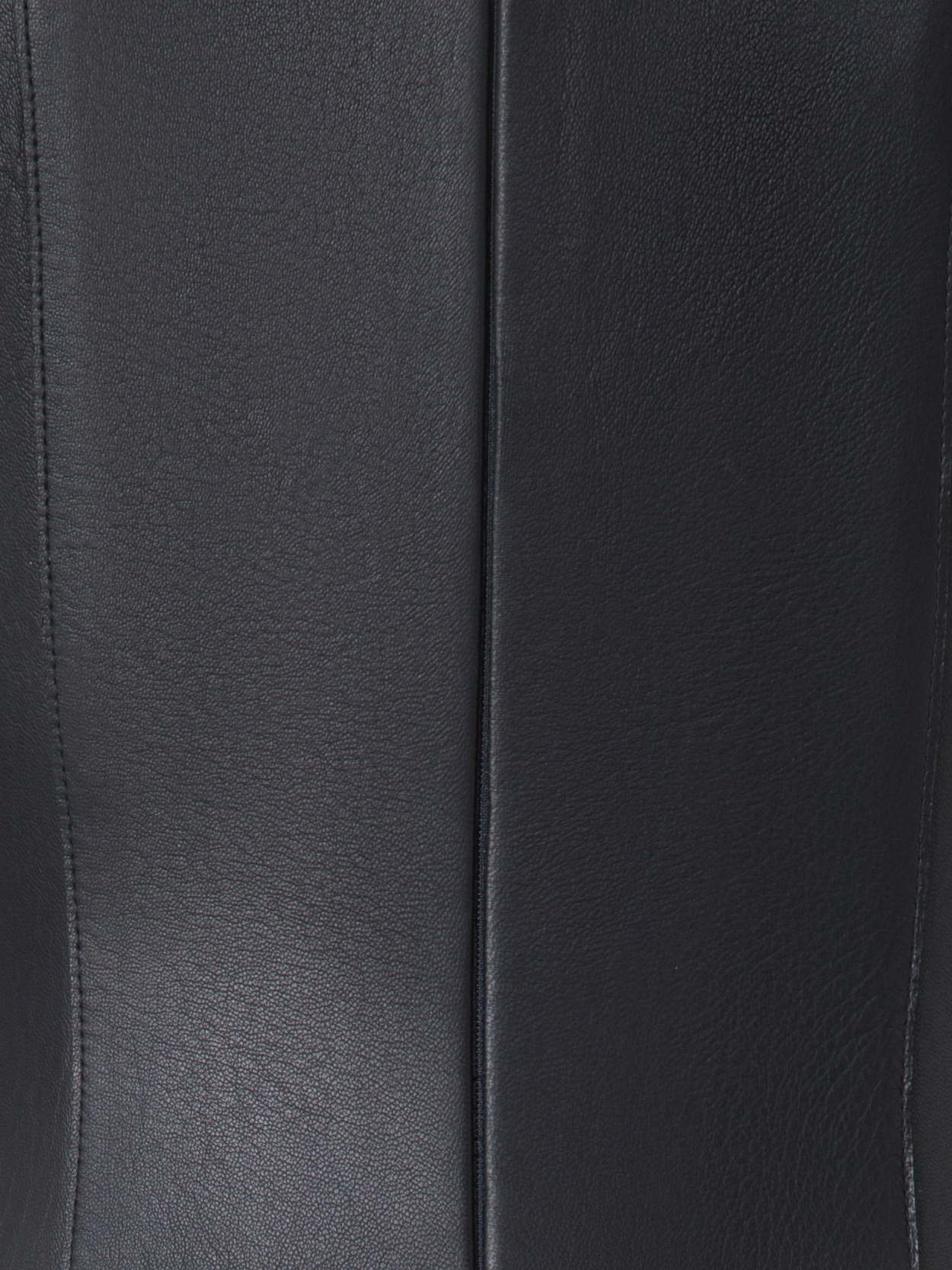 Designer Fit and Flare Leather Dress - black - neutral