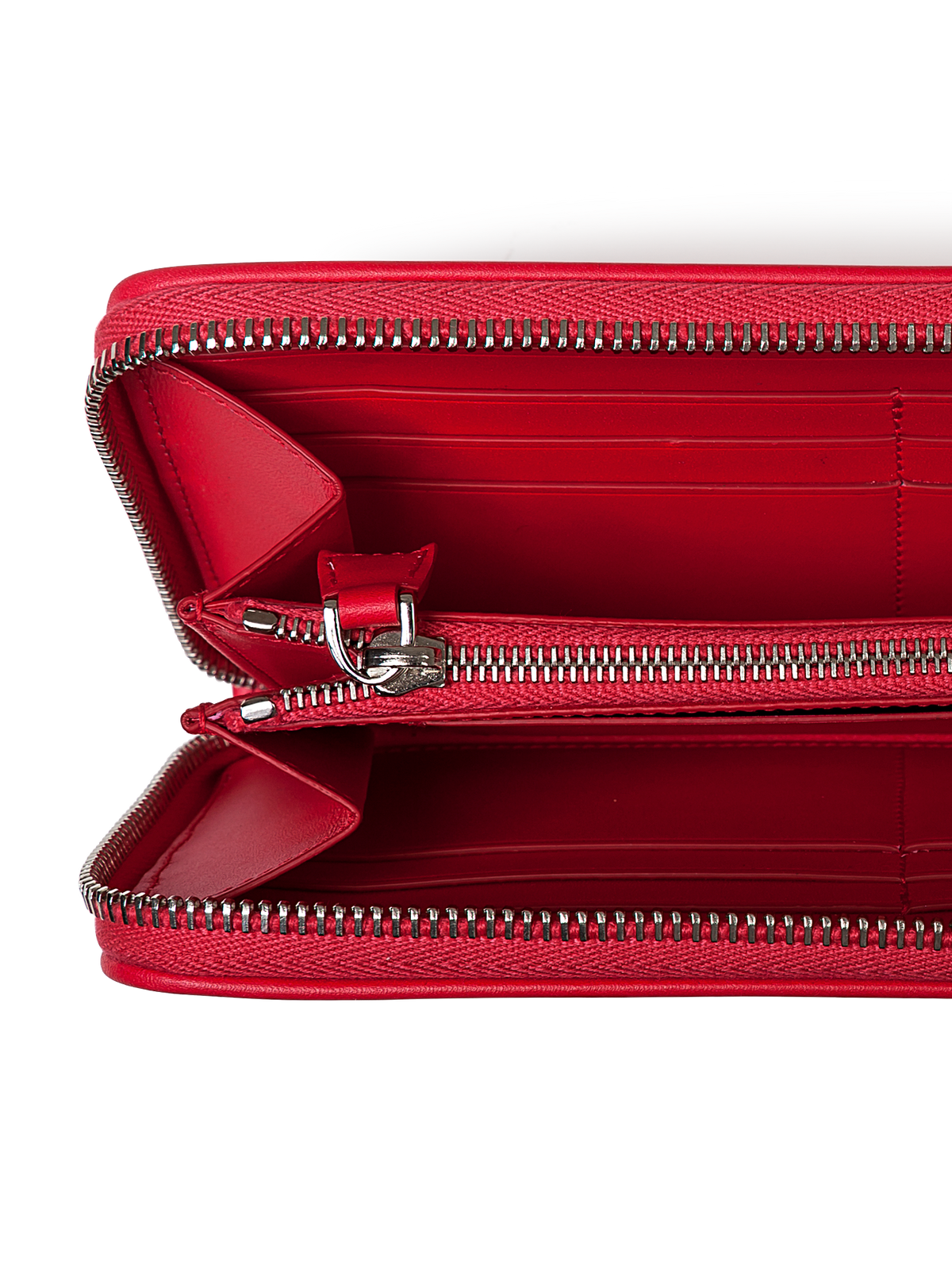 Designer Long Zip Wallet - red