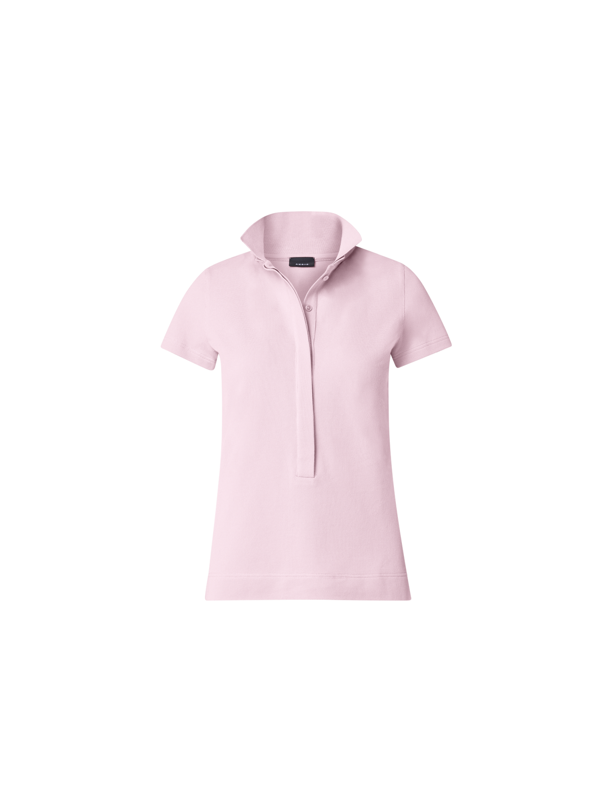 Designer Cotton Knit Polo Shirt - pastel - pink