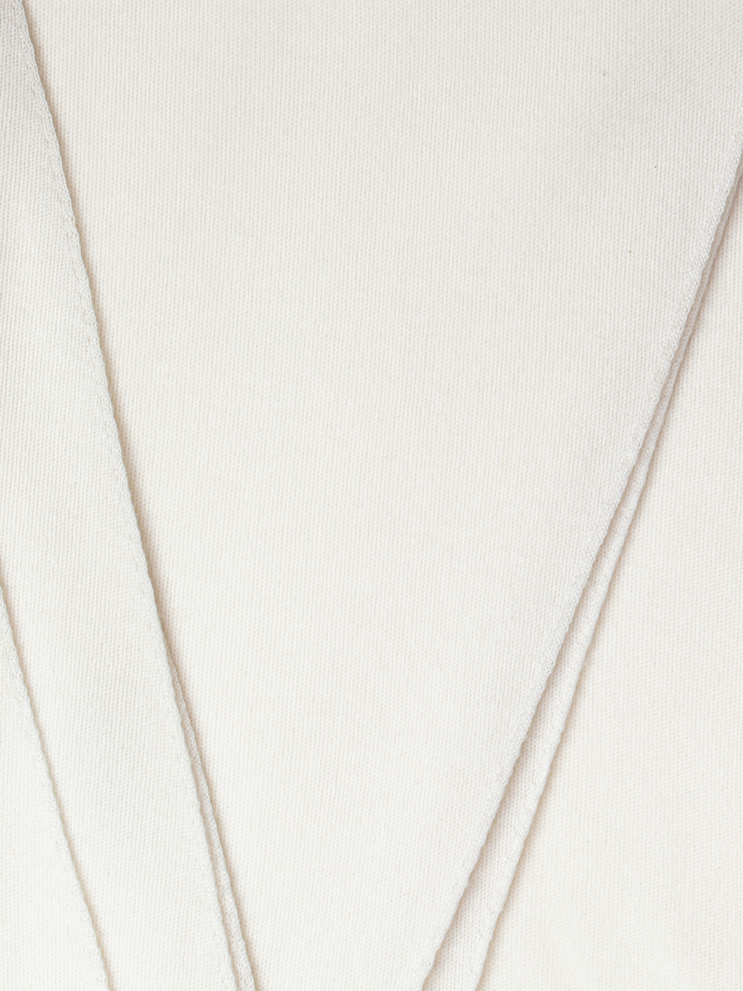 Designer Trapezoid Shaped Scarf from Cashmere Silk  - ecru - white