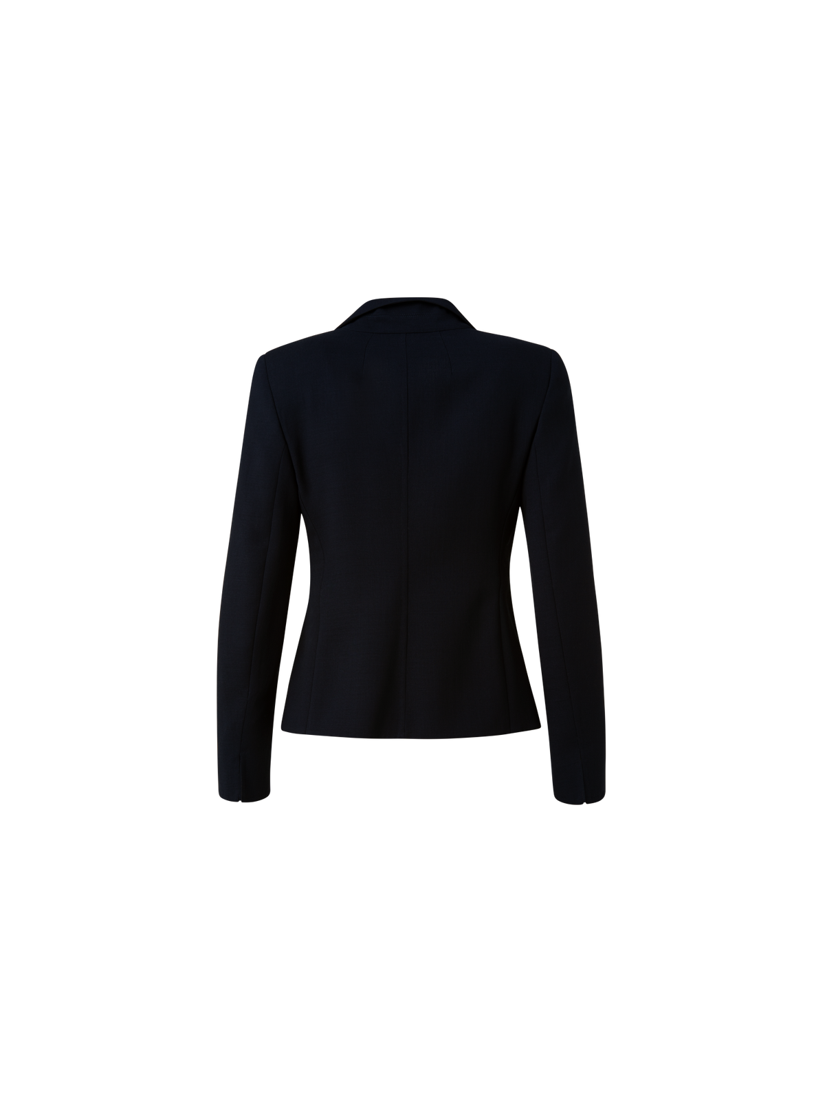 Designer Wool Double-Face Jacket - navy - blue