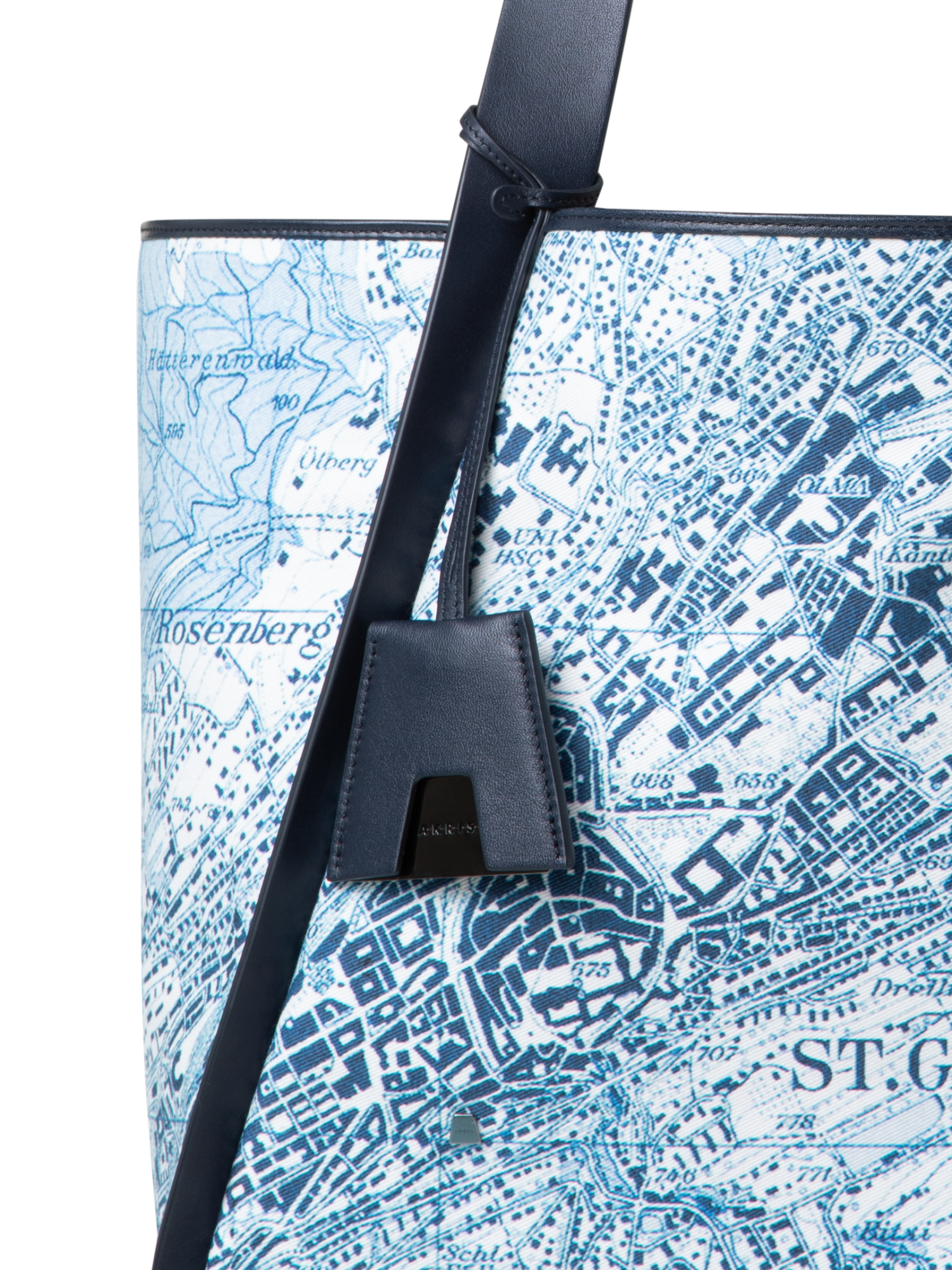 Designer Alex Medium Tote - blue - multicolor