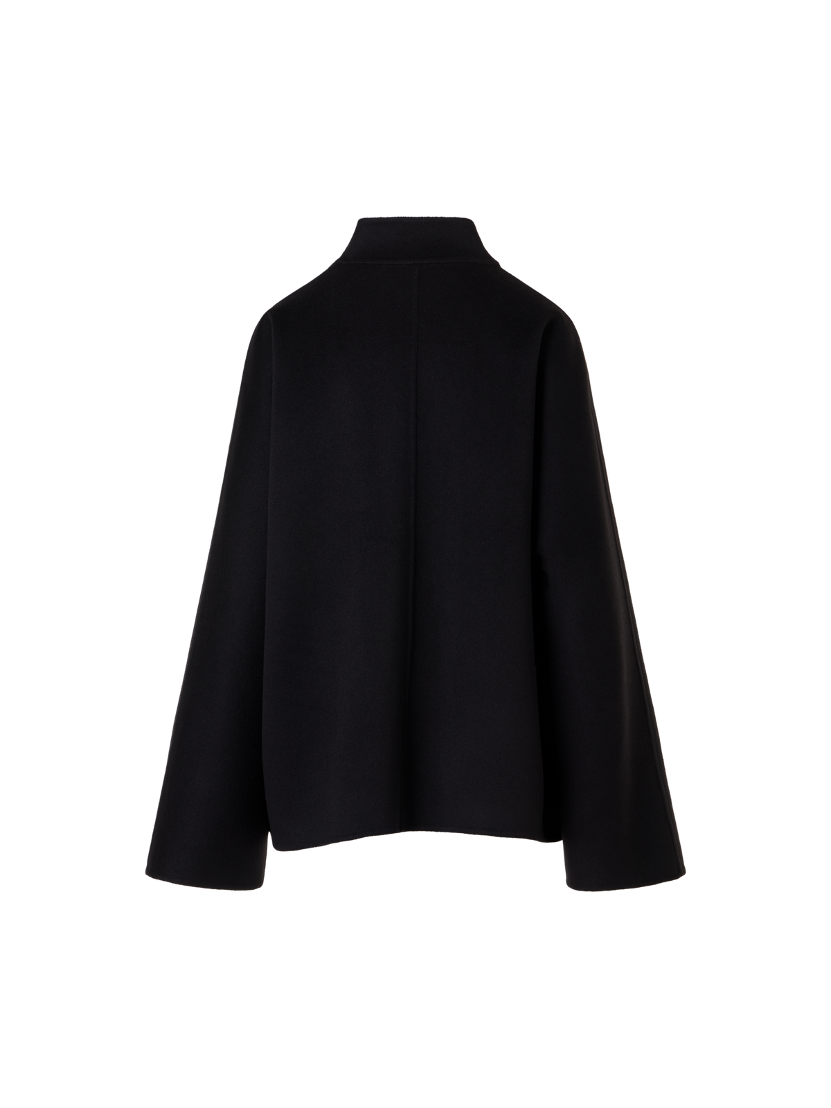 Designer Oversize Cashmere Double-Face Kimono Jacket - black