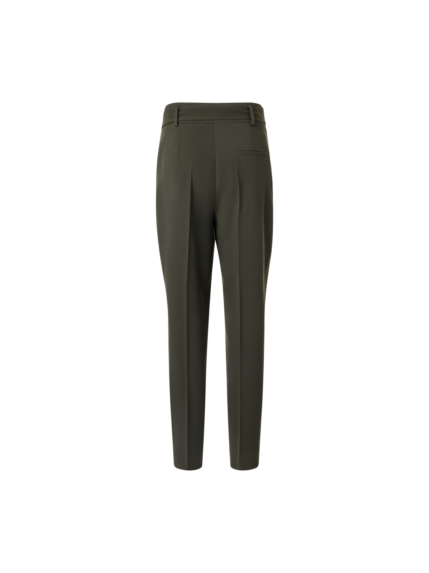 Designer Fred Tapered-Leg Pants in Wool Tricotine - green