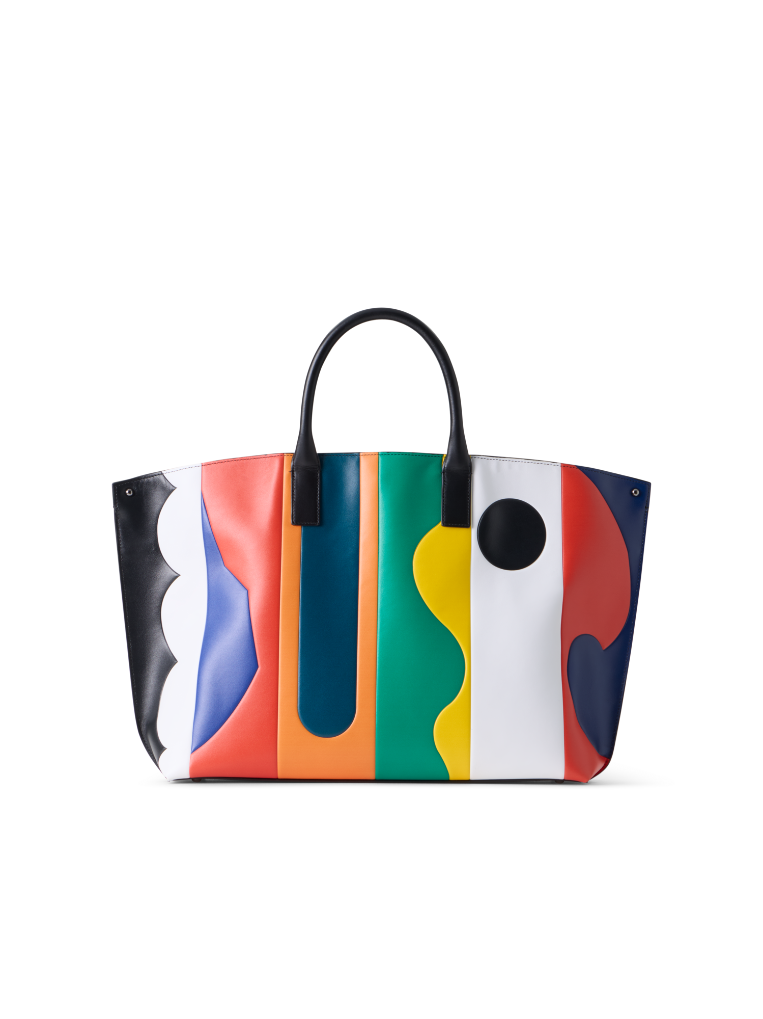 Designer Ai Medium Top Handle Tote Bag - multicolor