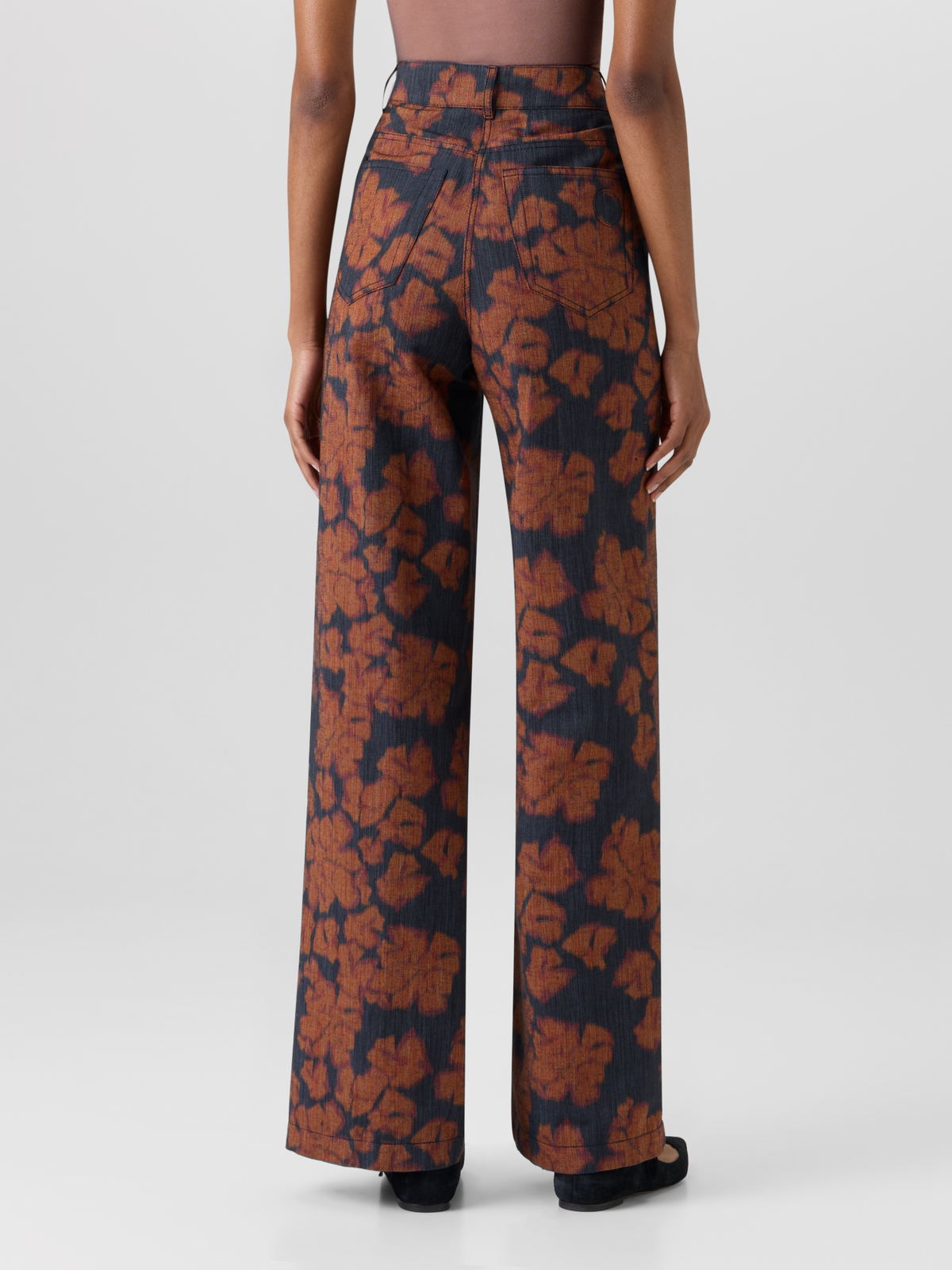 Designer Cooper Wide-Leg Pants in Cotton-Canvas - multicolor #editorial