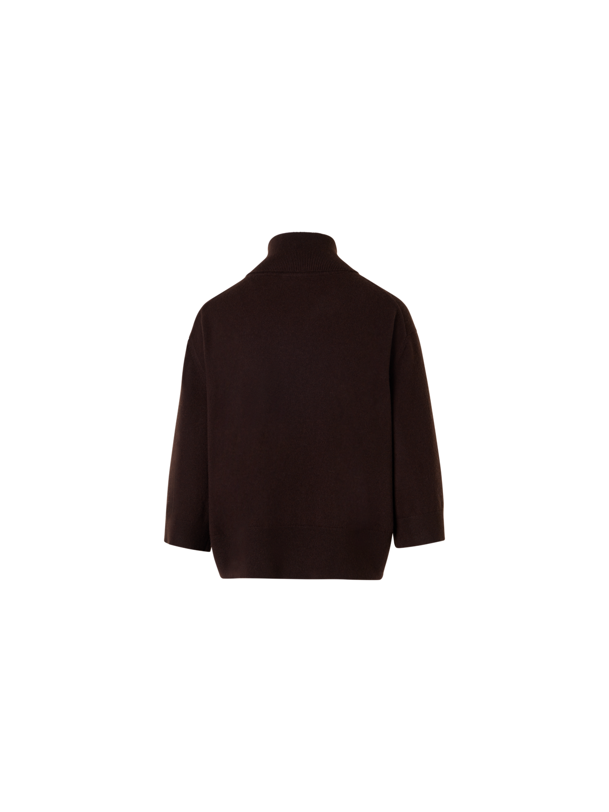 Designer Cashmere Turtle Neck Pullover - brown