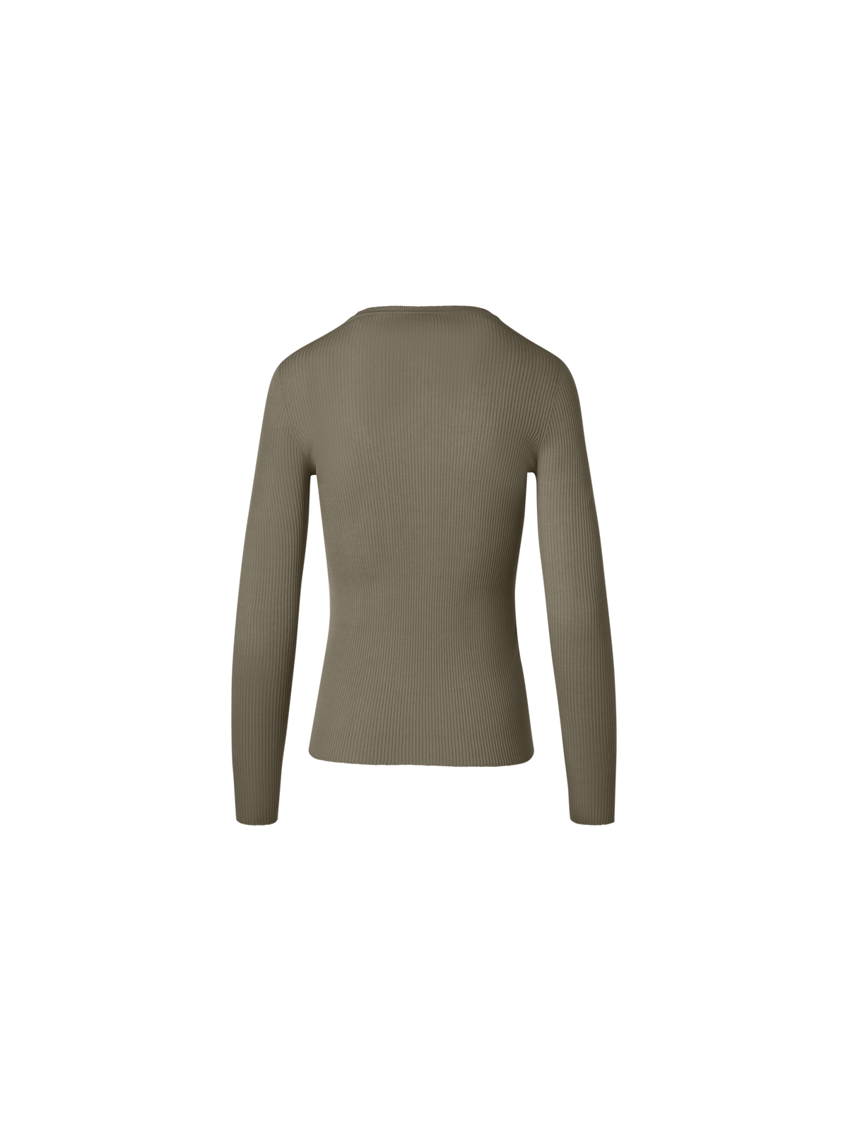 Designer Fitted Seamless Silk Cotton Knit Sweater - neutral