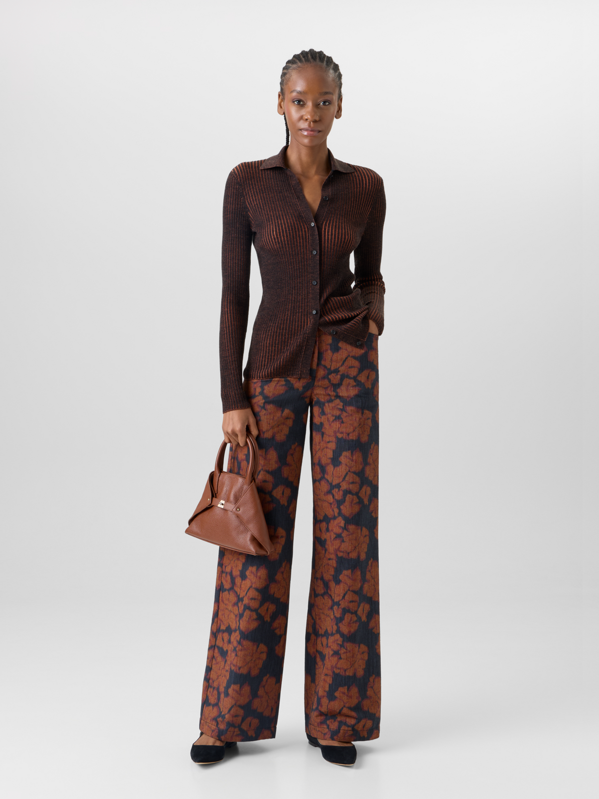 Designer Long-Sleeve Merino Wool Knit Sweater - multicolor #editorial