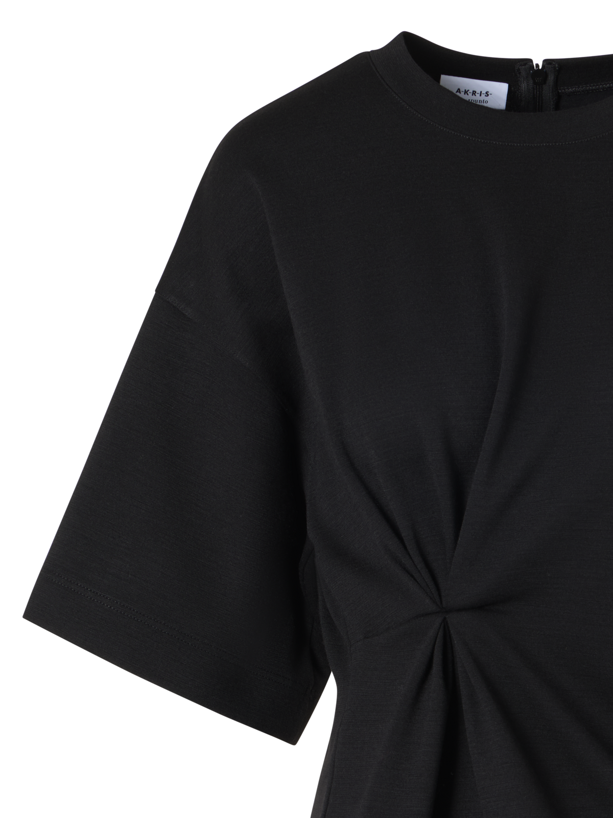 Designer Short-Sleeve Punto Dot T-Shirt - black