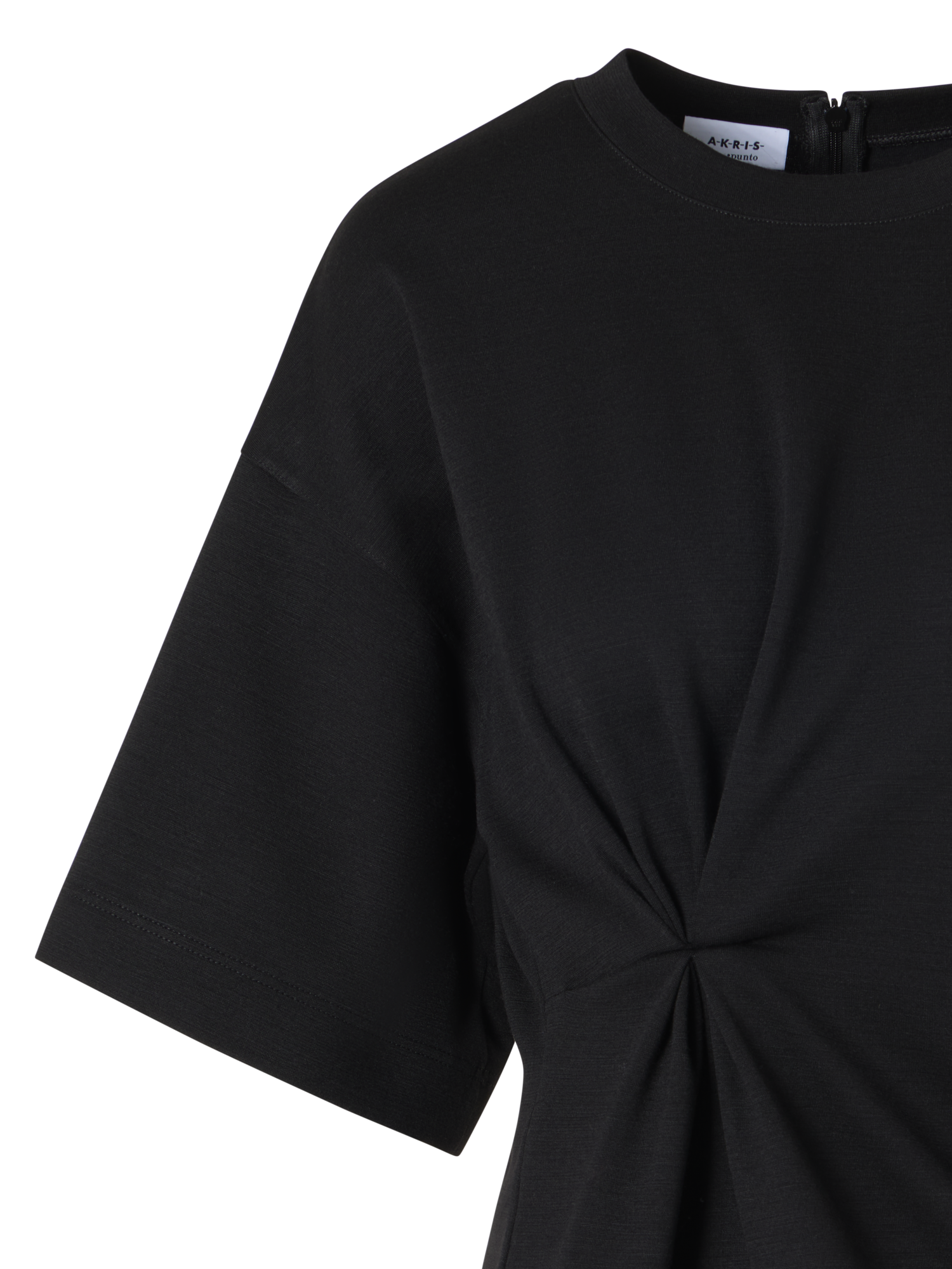 Designer Short-Sleeve Punto Dot T-Shirt - black