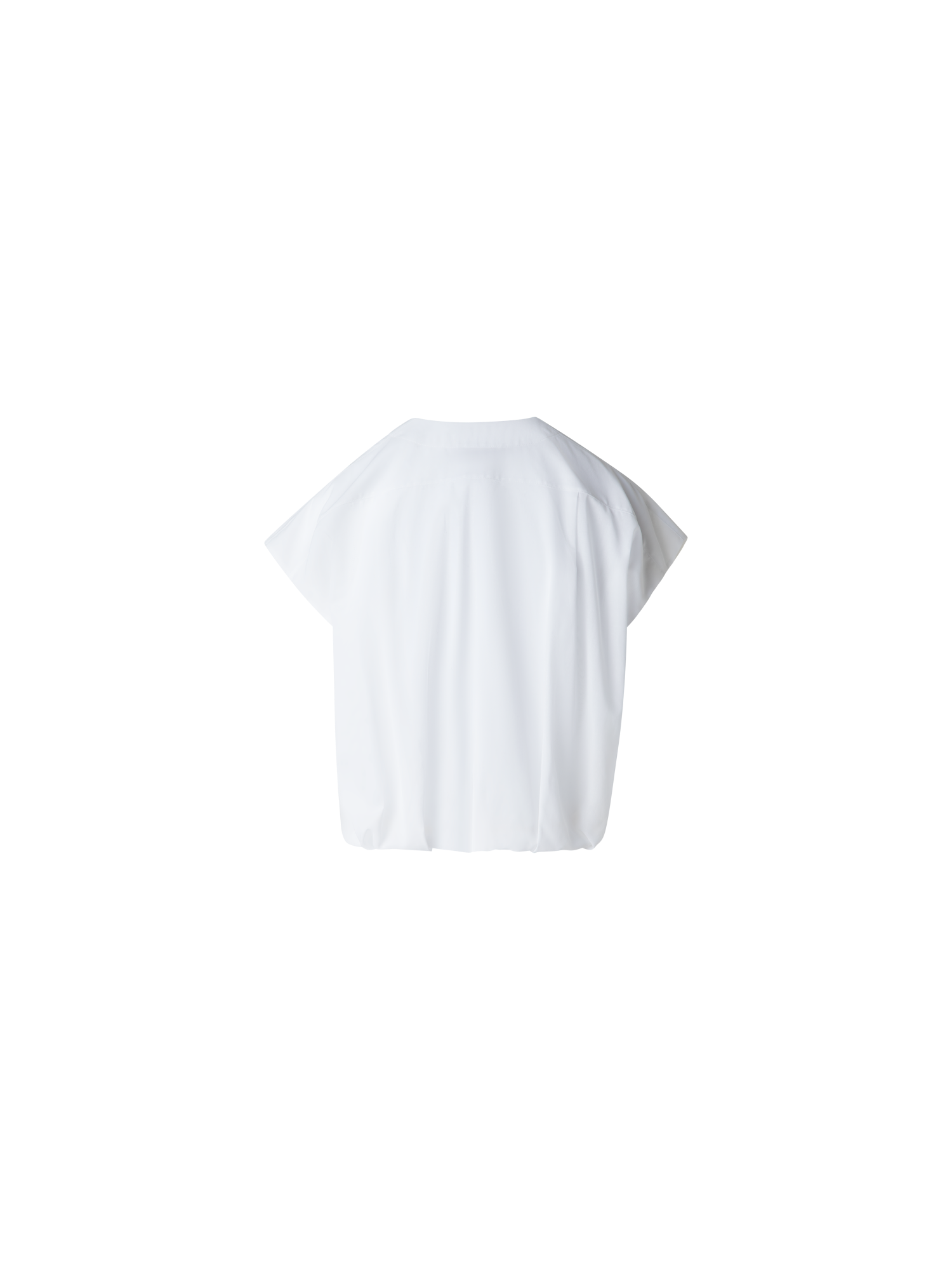 Designer Sleeveless Cotton Voile Blouse - neutral - white