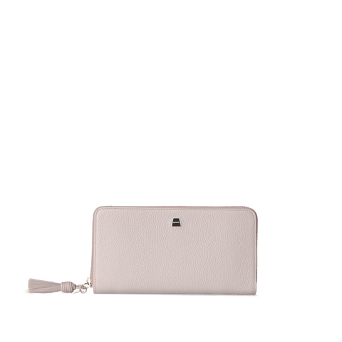 Long Zip Around Wallet in Leather