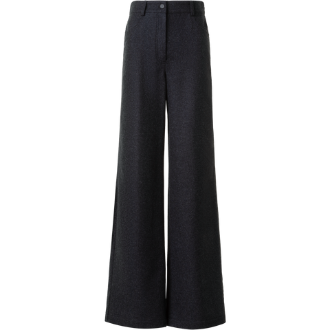 Wide Heavy Wool Flannel Pants