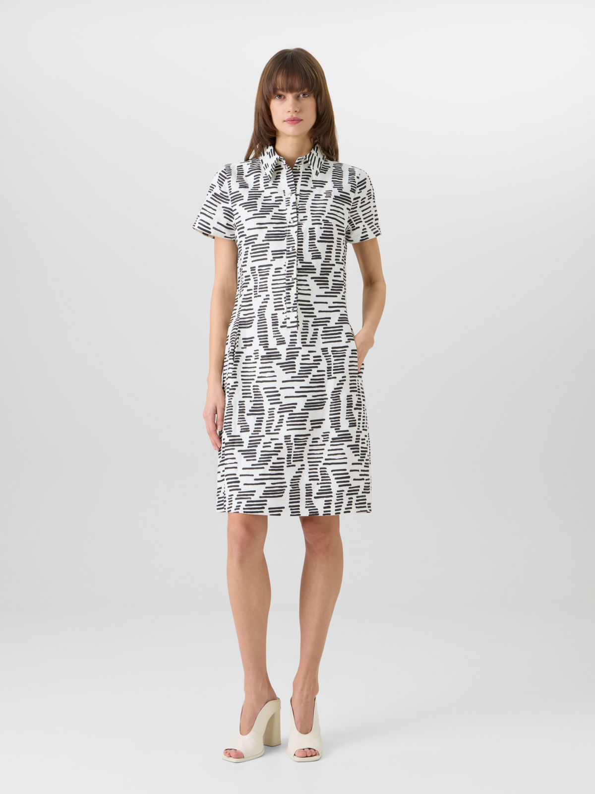 Short-Sleeve Dance Movements Polo Dress – Akris Inc