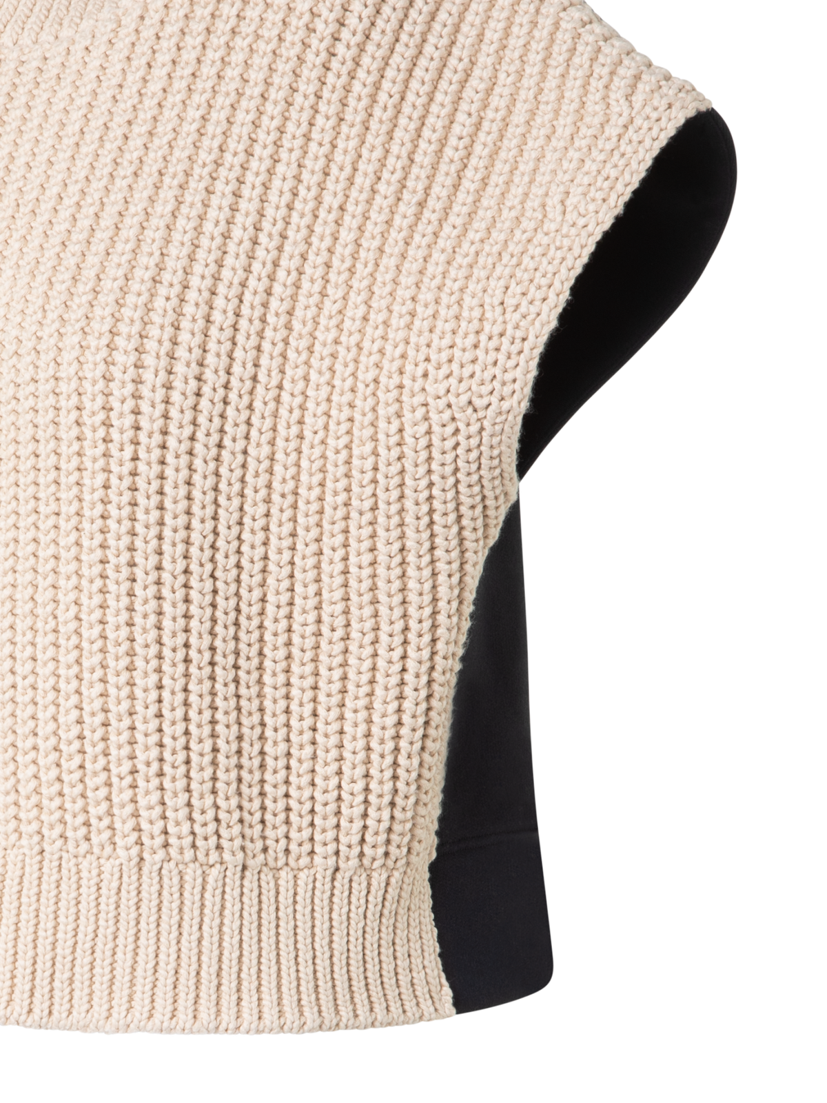 Designer Bi-Color Jersey-Knit-Sweater - neutral - pastel - navy - blue - multicolor - beige