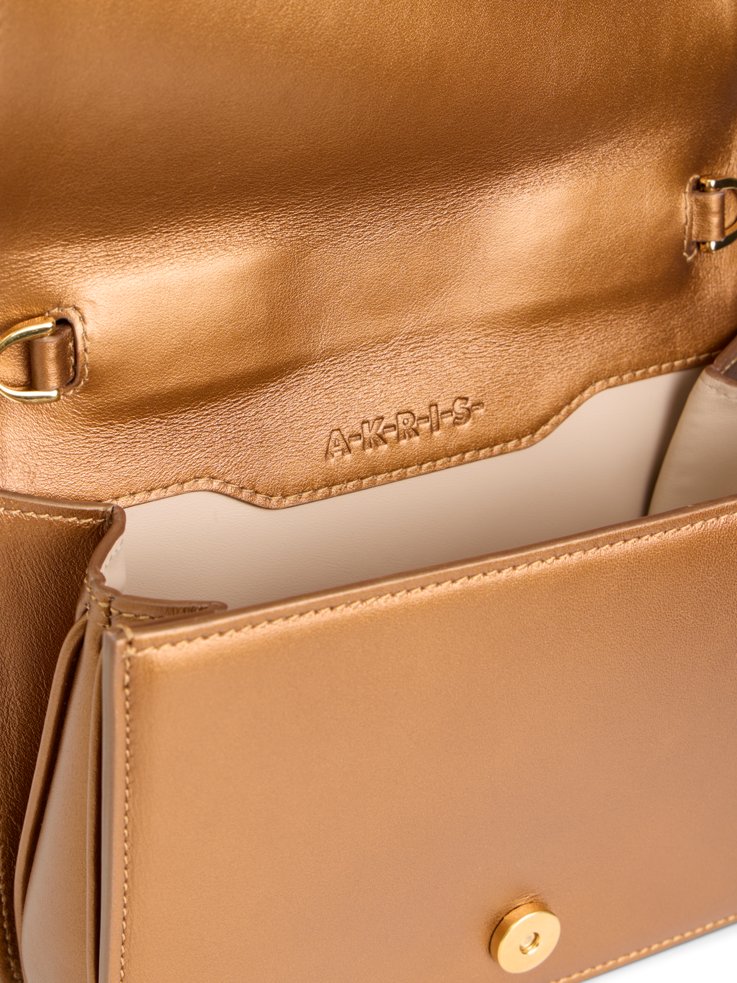 Designer Alice Mini Top Handle Bag - gold