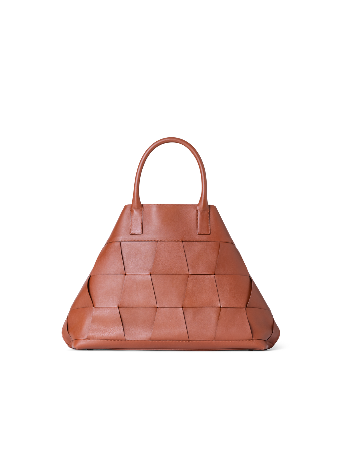 Designer Ai Medium Top Handle Tote - brown