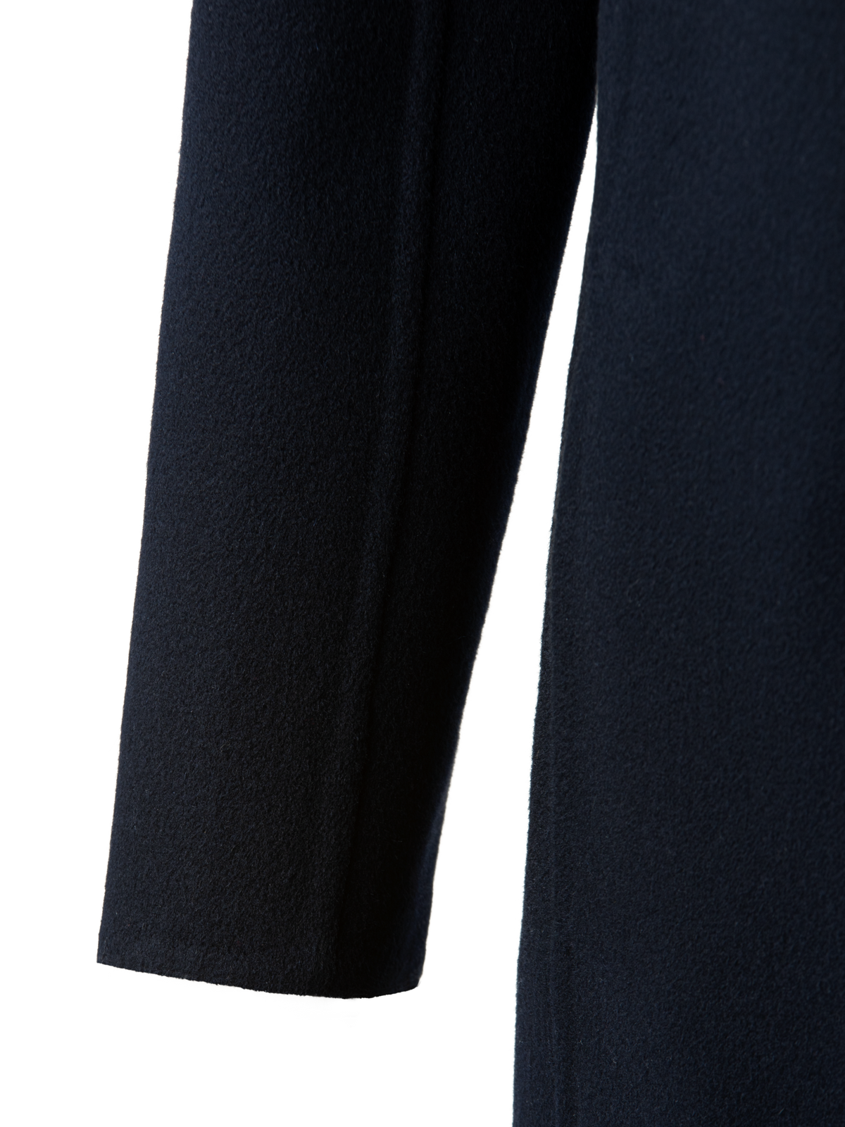 Designer Lightweight Double-Face Cashmere Coat - navy - blue