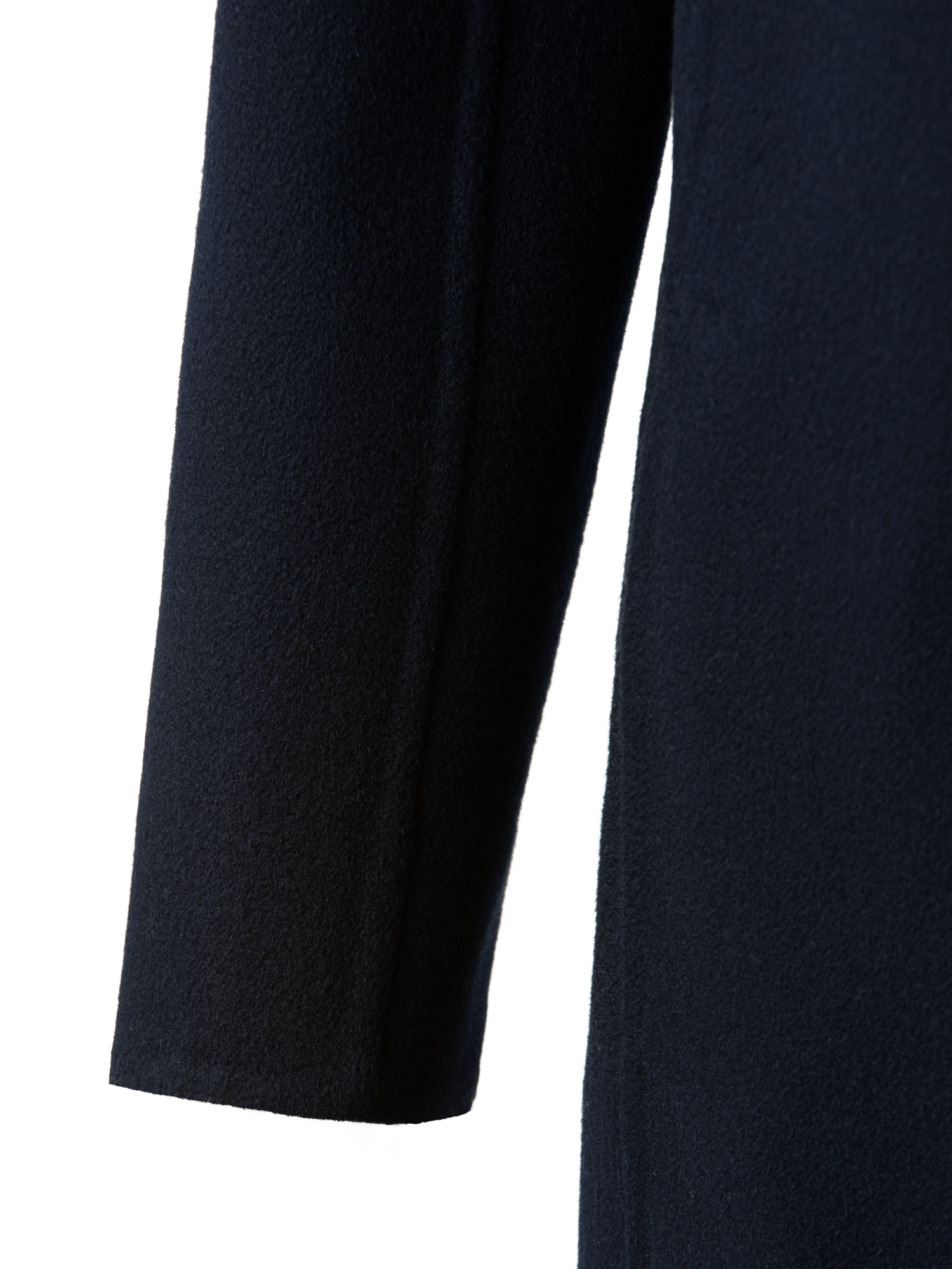 Designer Lightweight Double-Face Cashmere Coat - navy - blue