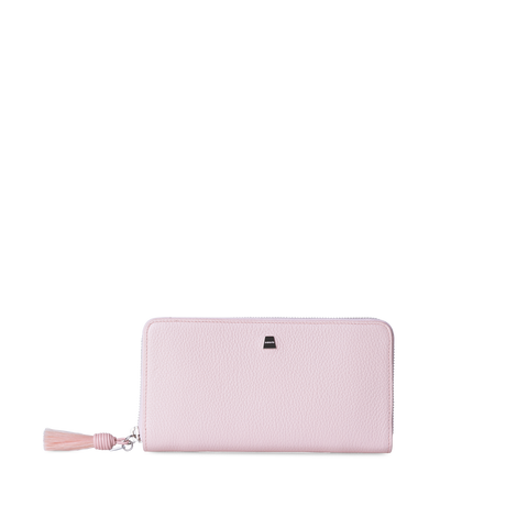 Long Zip Around Wallet in Leather