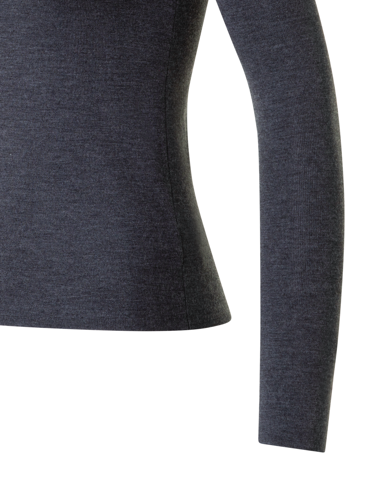 Designer Merino Wool Turtle Neck Pullover - neutral - grey