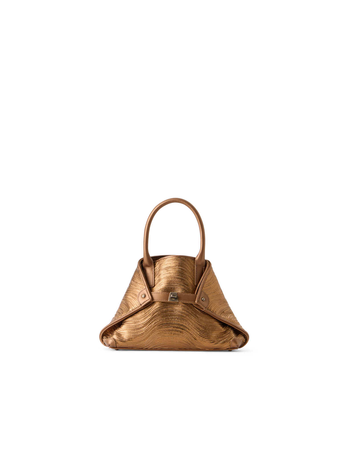 Designer Ai Little Top Handle Tote - gold