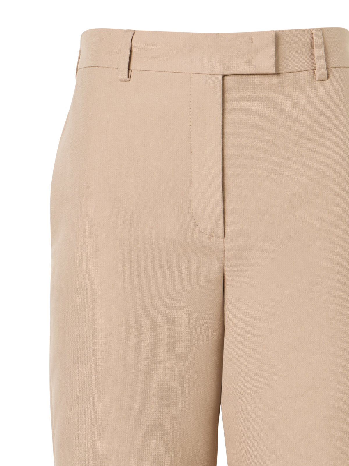 Designer Christelle Cropped Wide-Leg Pants in Cotton-Silk Double-Face - beige