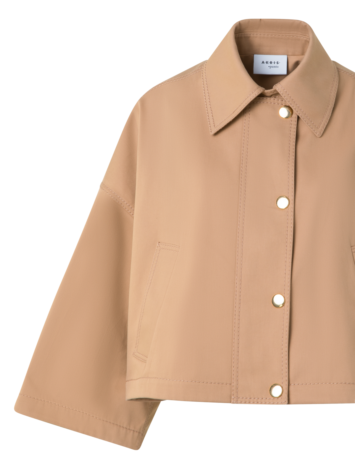 Designer Water-Repellent Cotton Gabardine Jacket - neutral - beige