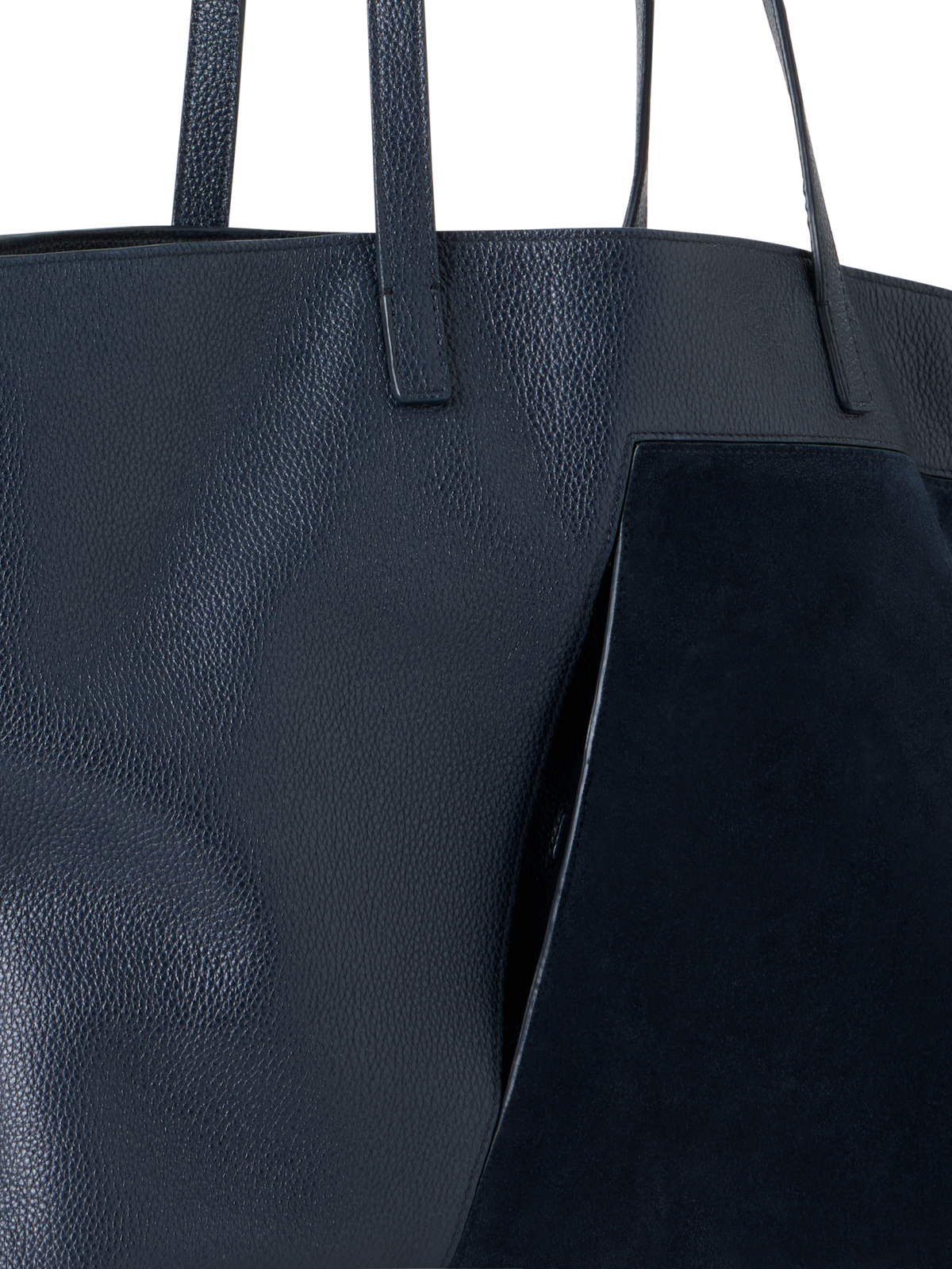 Designer Ai Medium Shoulder Tote - neutral - navy - blue