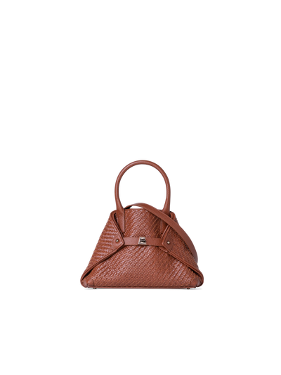 Designer Ai Little Top Handle Tote - brown