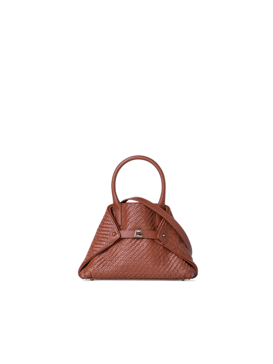Designer Ai Little Top Handle Tote - brown