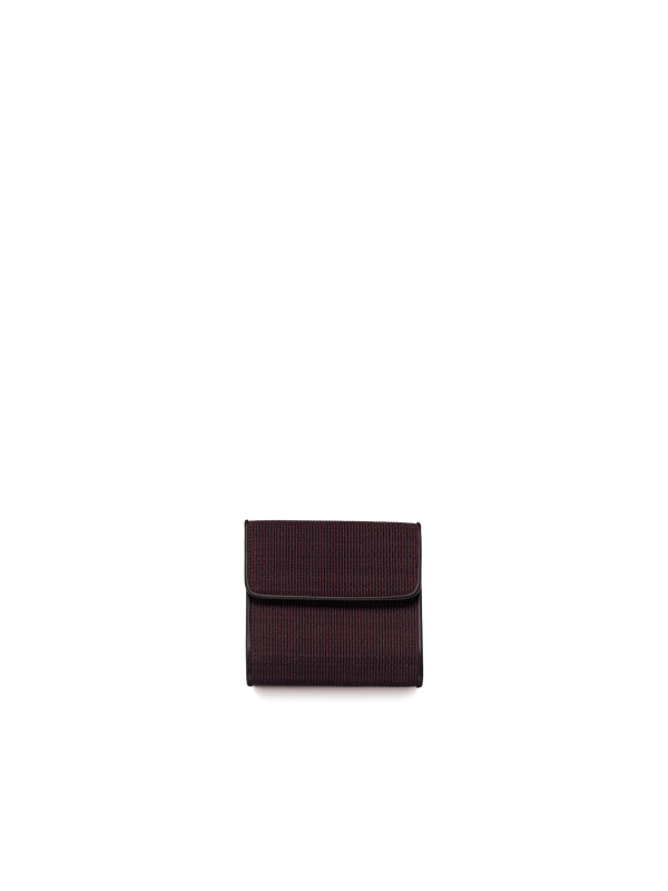 Designer Small Flap Over Wallet in Horsehair, 10.3 x 9.5 x2.3 cm