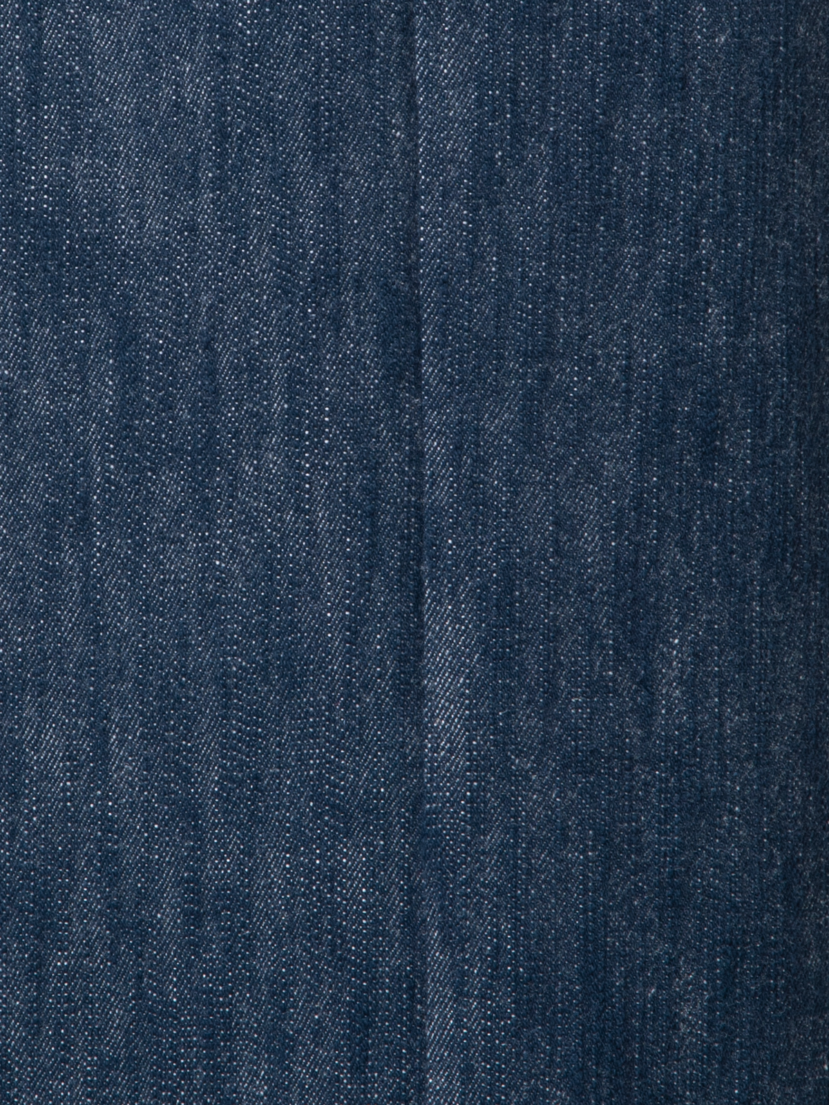 Designer Wide Cotton Wool Denim Stretch Pants - navy - blue