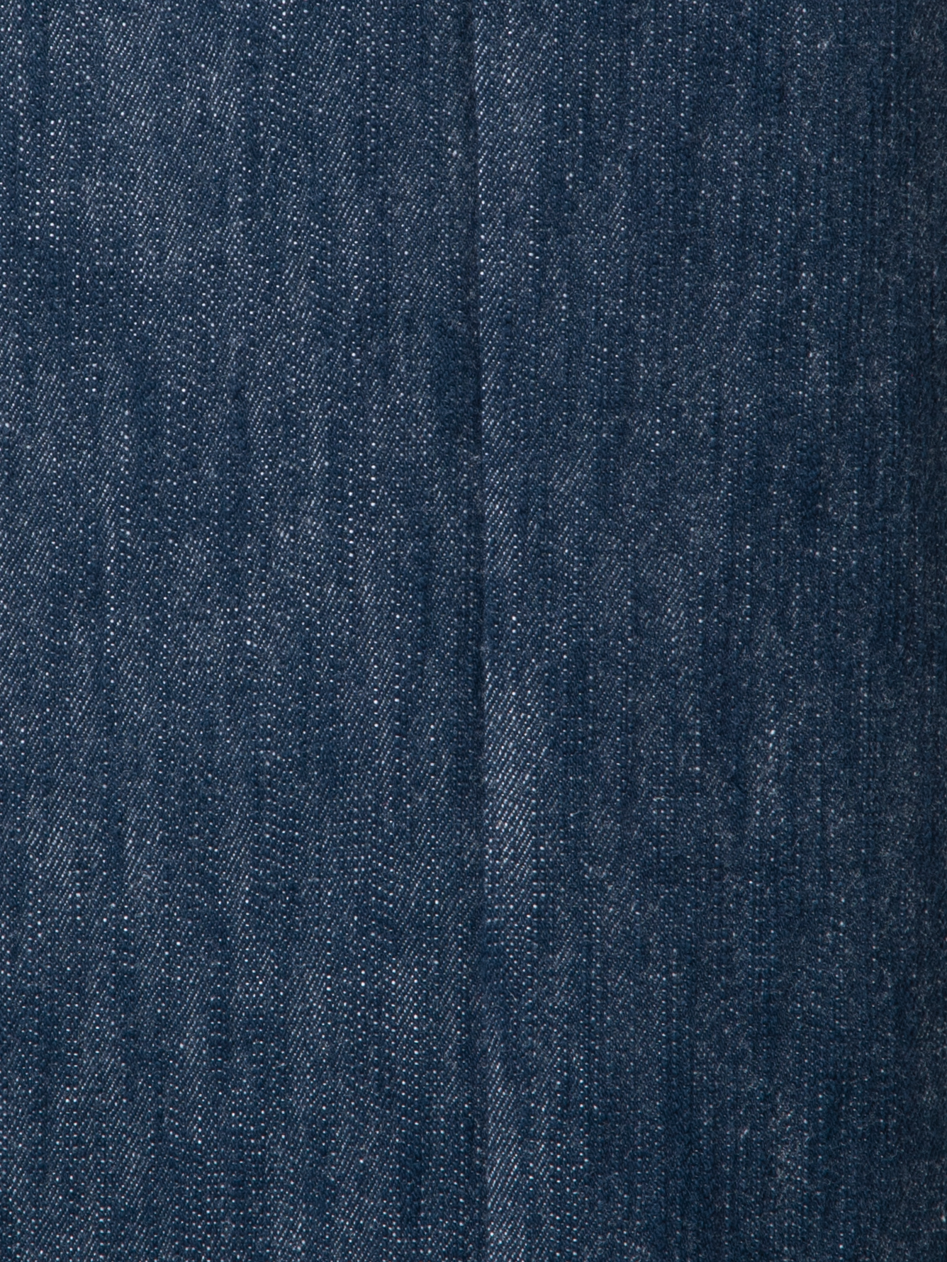 Designer Wide Cotton Wool Denim Stretch Pants - navy - blue