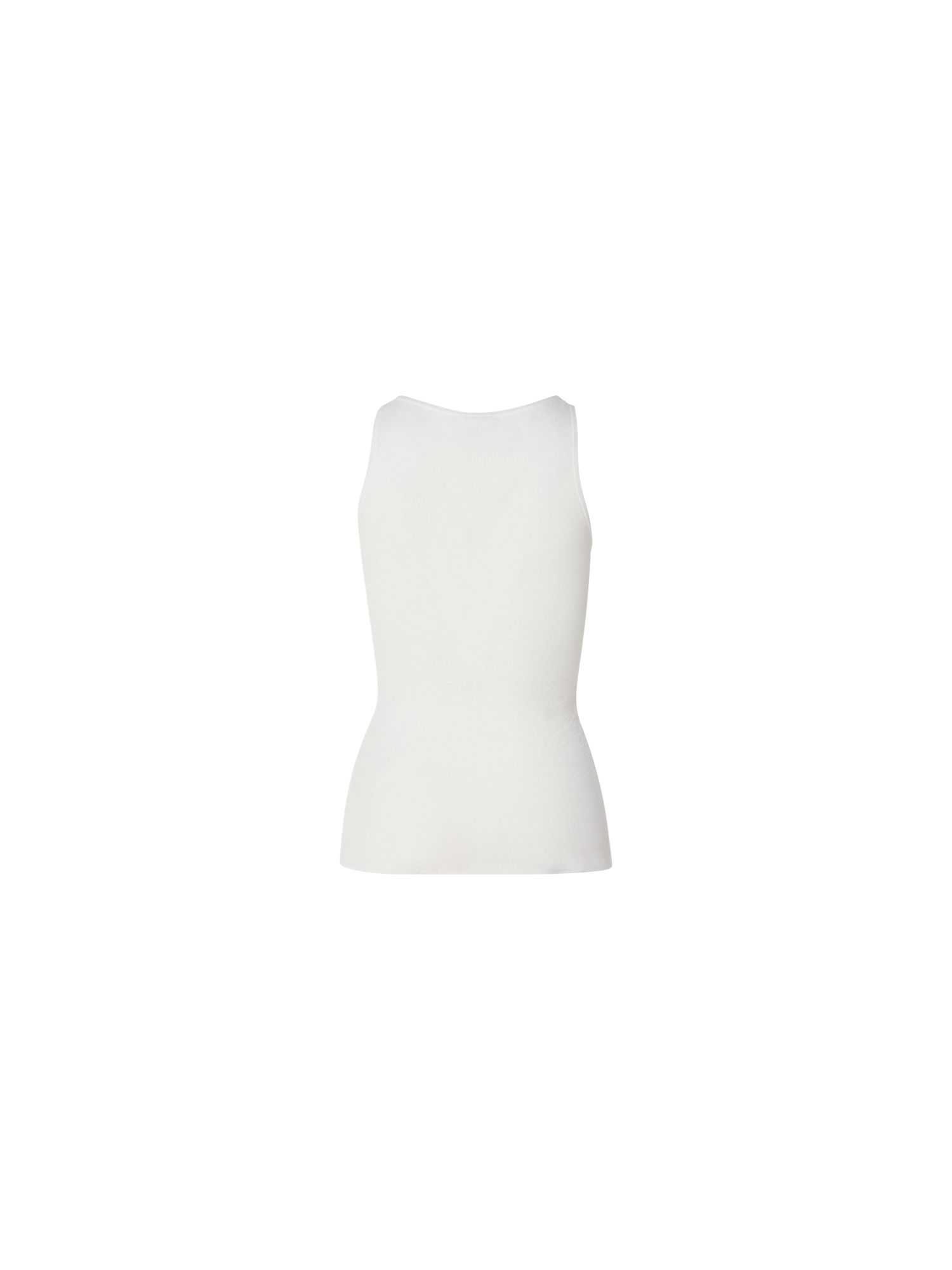 Designer Two in One Semi-Transparent Layered Knit Top with Scoop Neck