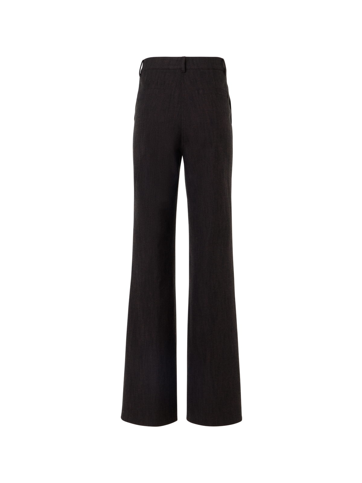 Designer Bootcut Pants in Brushed Winter Denim - brown