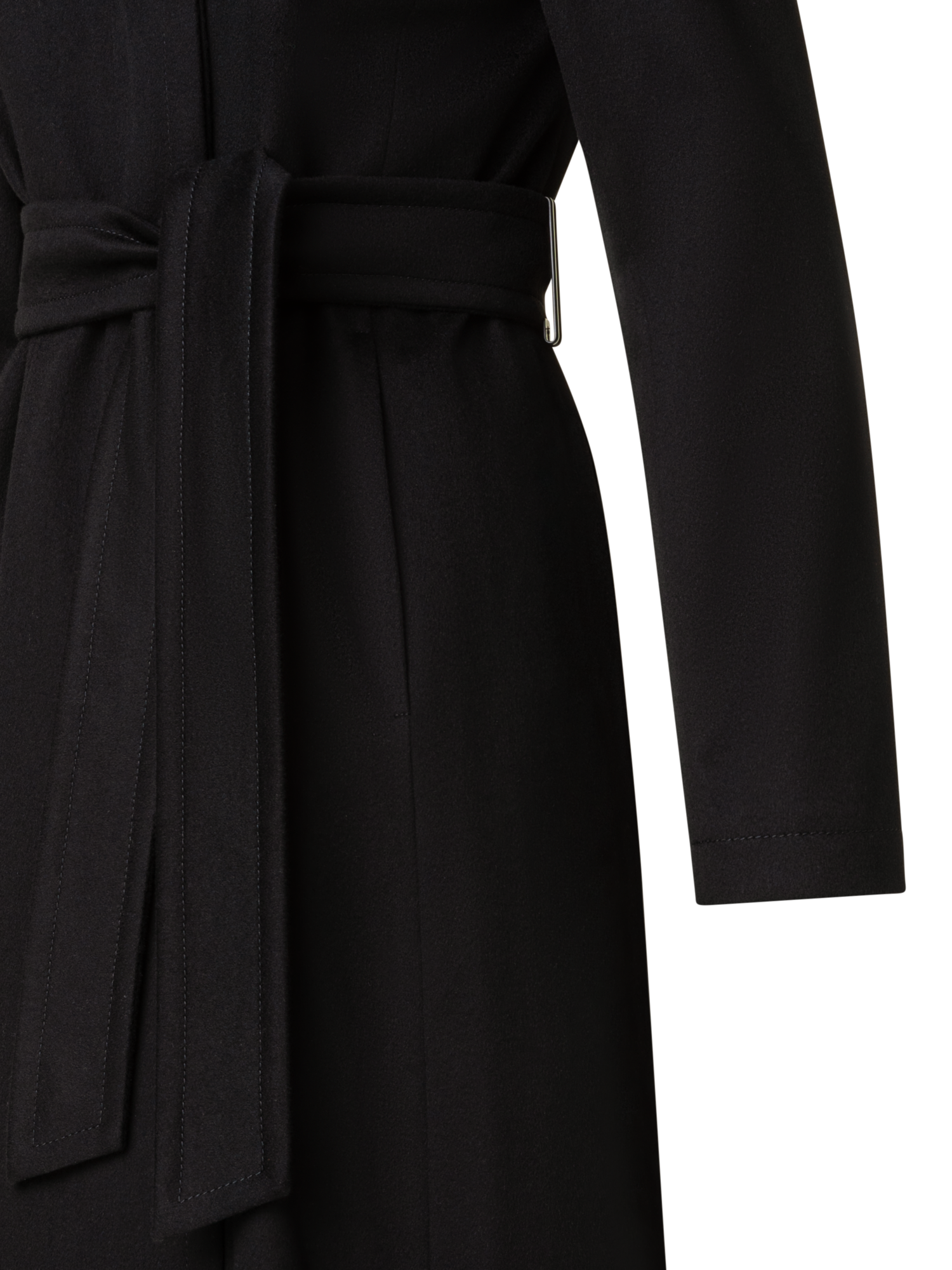 Designer Storm System® Cashmere Coat - black