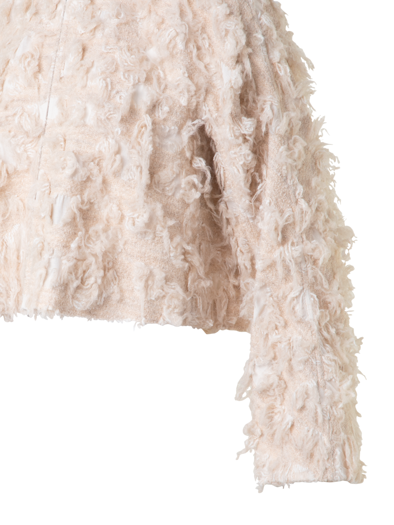 Designer Short Jacket in 3D Jacquard - neutral - beige