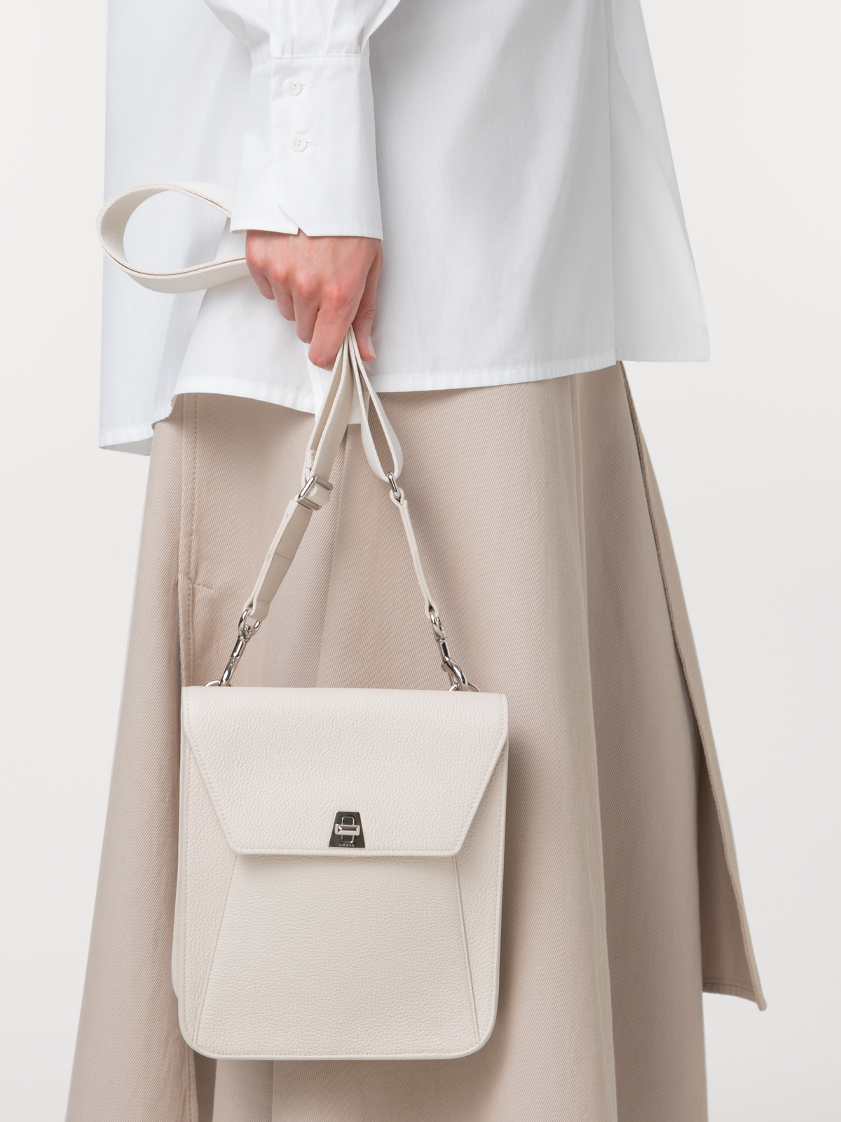 Designer Anouk Little Messenger Bag - neutral - ecru - white