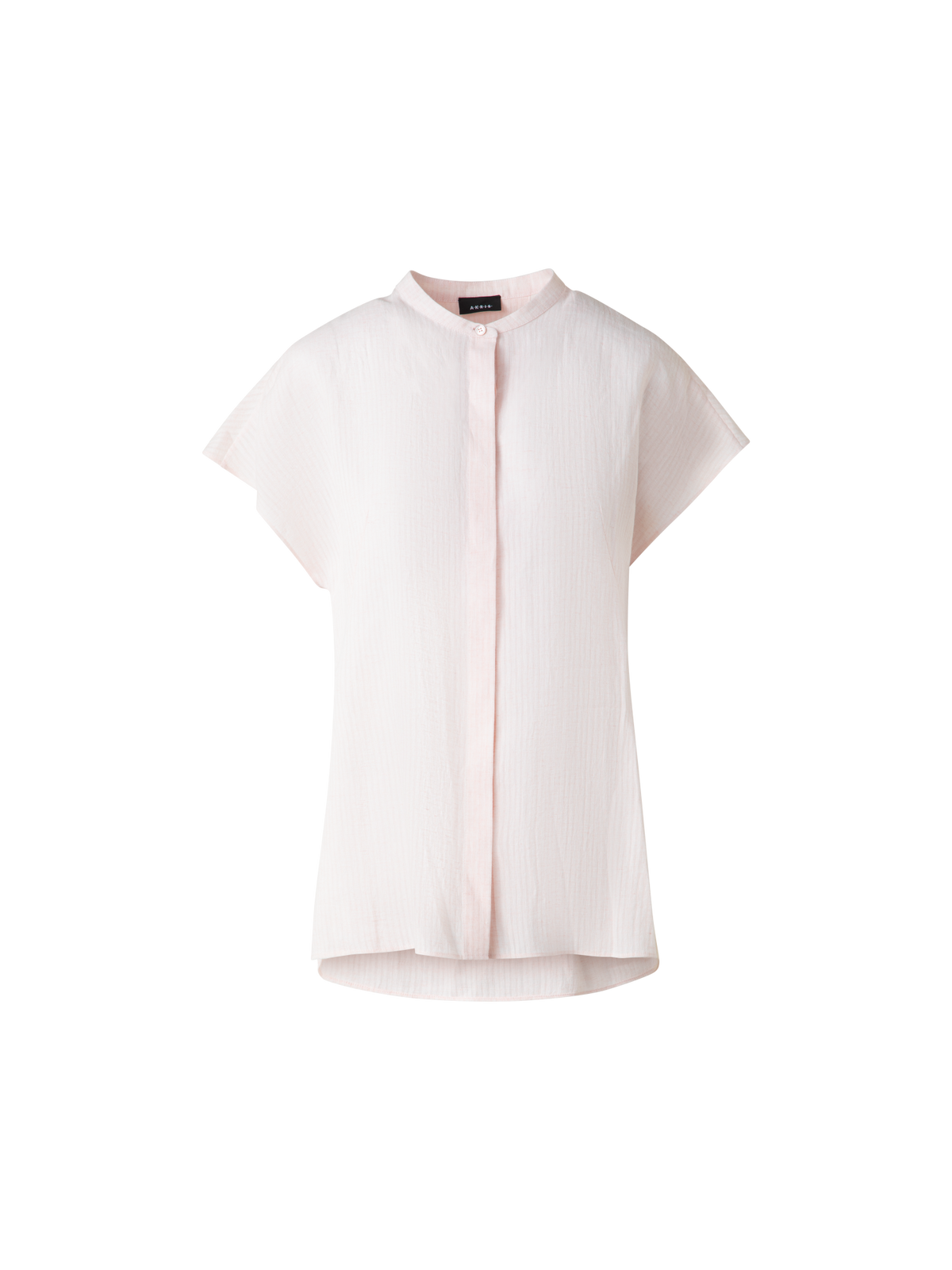 Designer Cap Sleeve Linen Blouse - pastel - pink