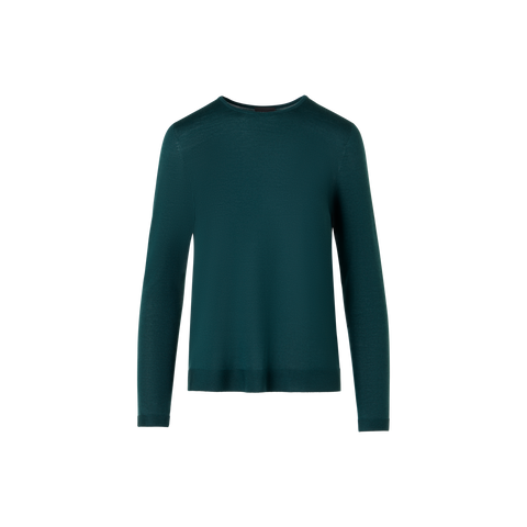 Seamless Crew Neck Sweater in Cashmere Silk
