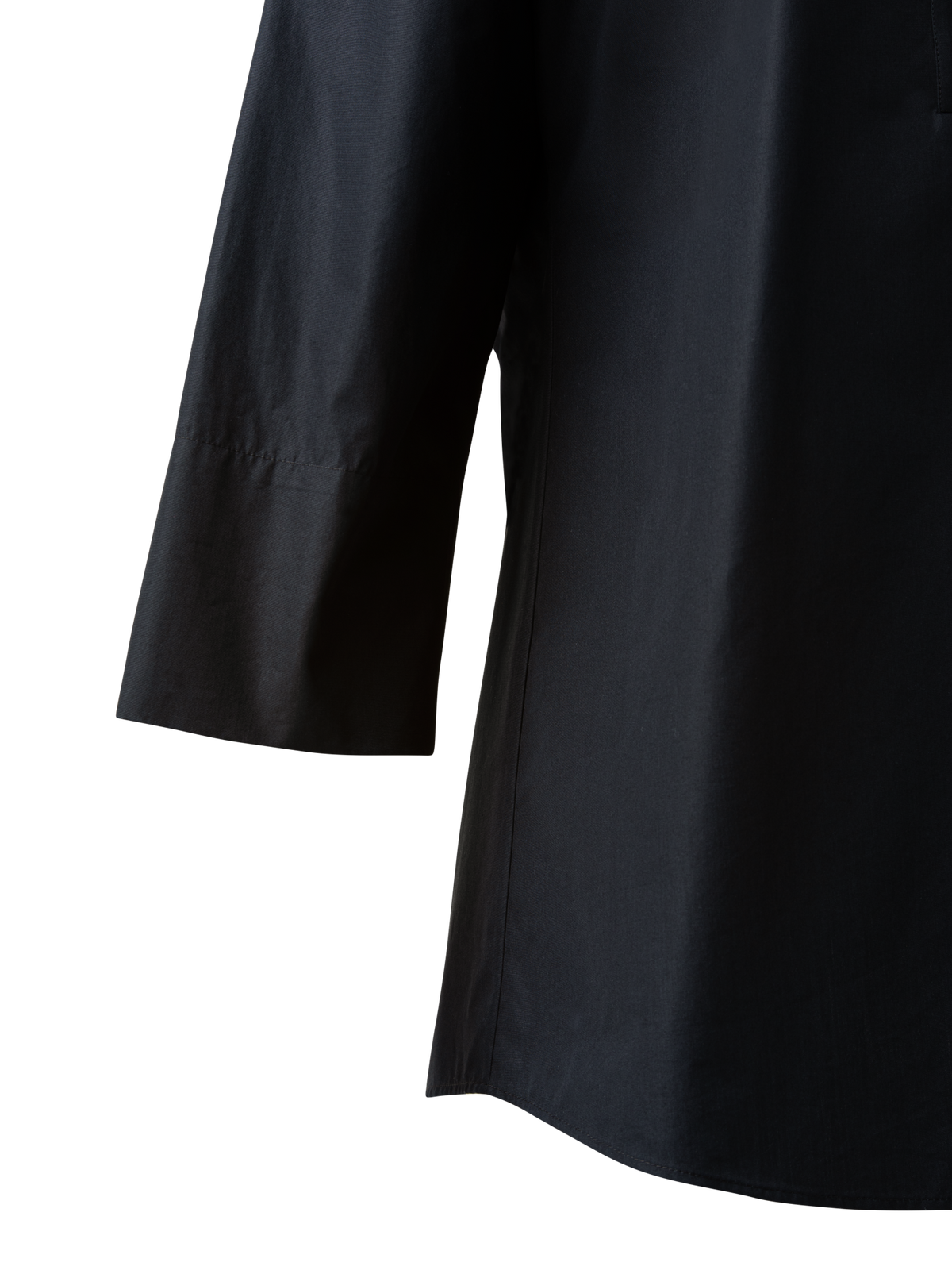 Designer Oversized Shirt with Kimono Sleeves - black