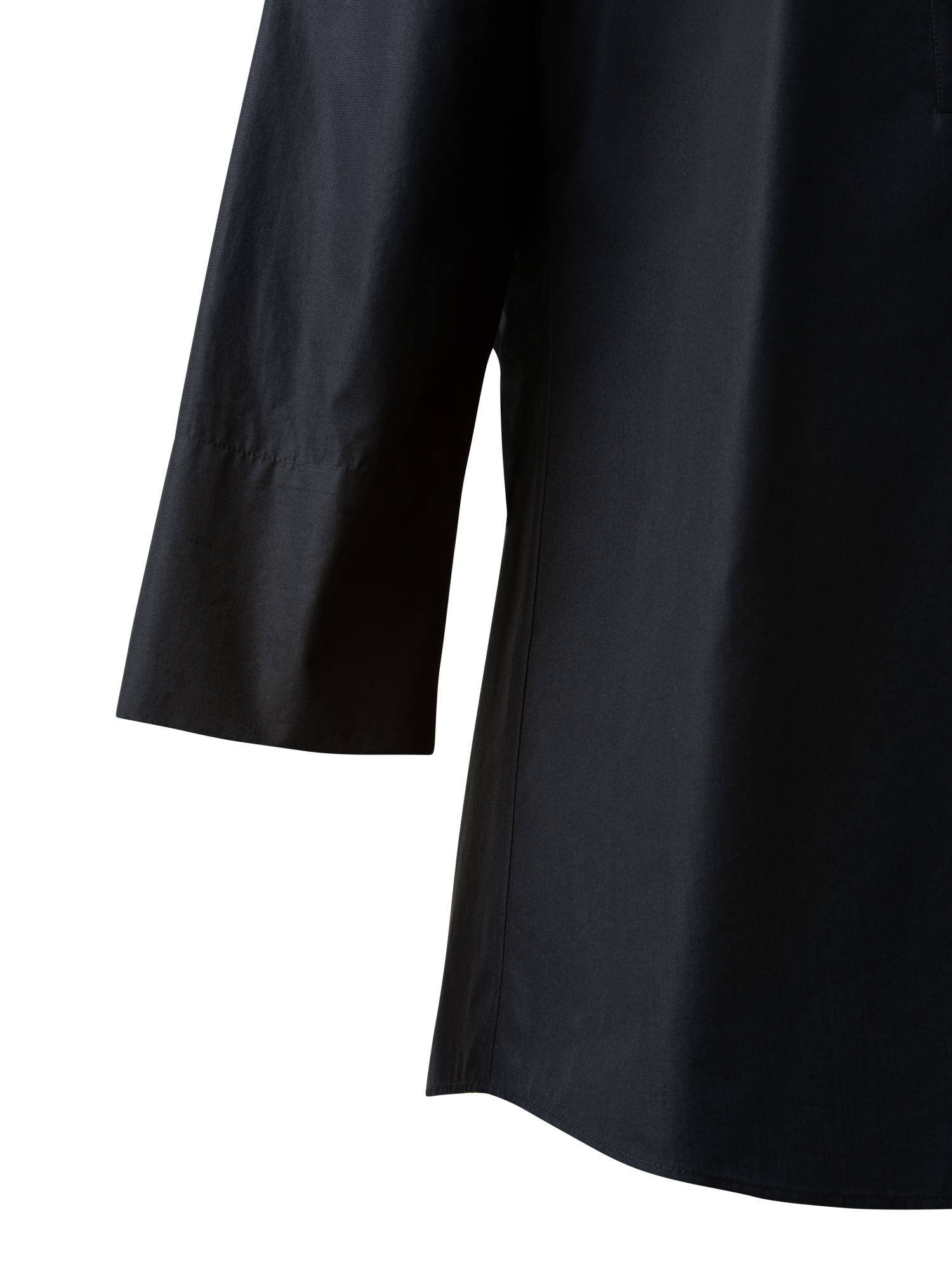 Designer Oversized Shirt with Kimono Sleeves - black