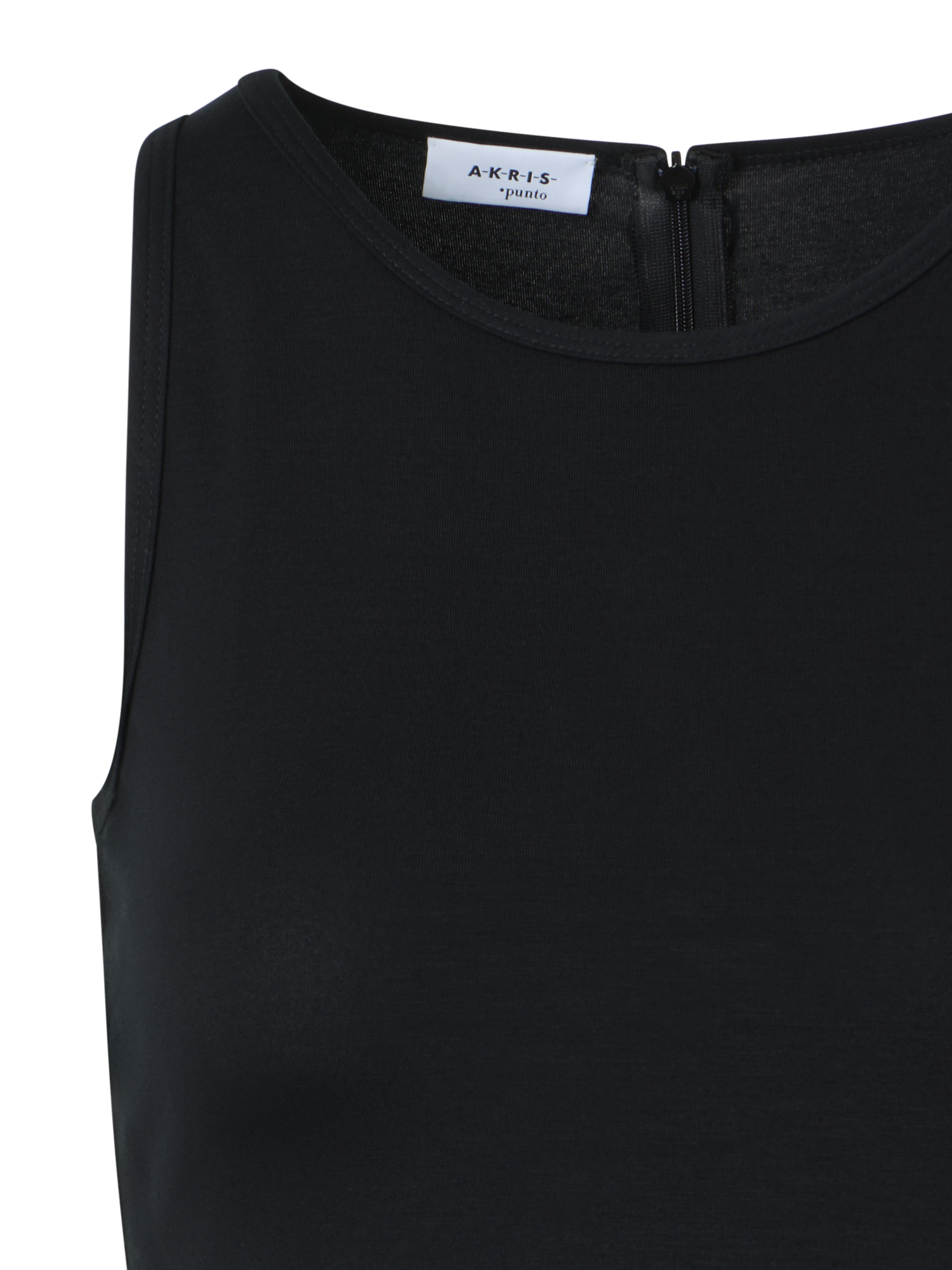 Designer Fitted Speedo Top in Stretch Modal Jersey - black